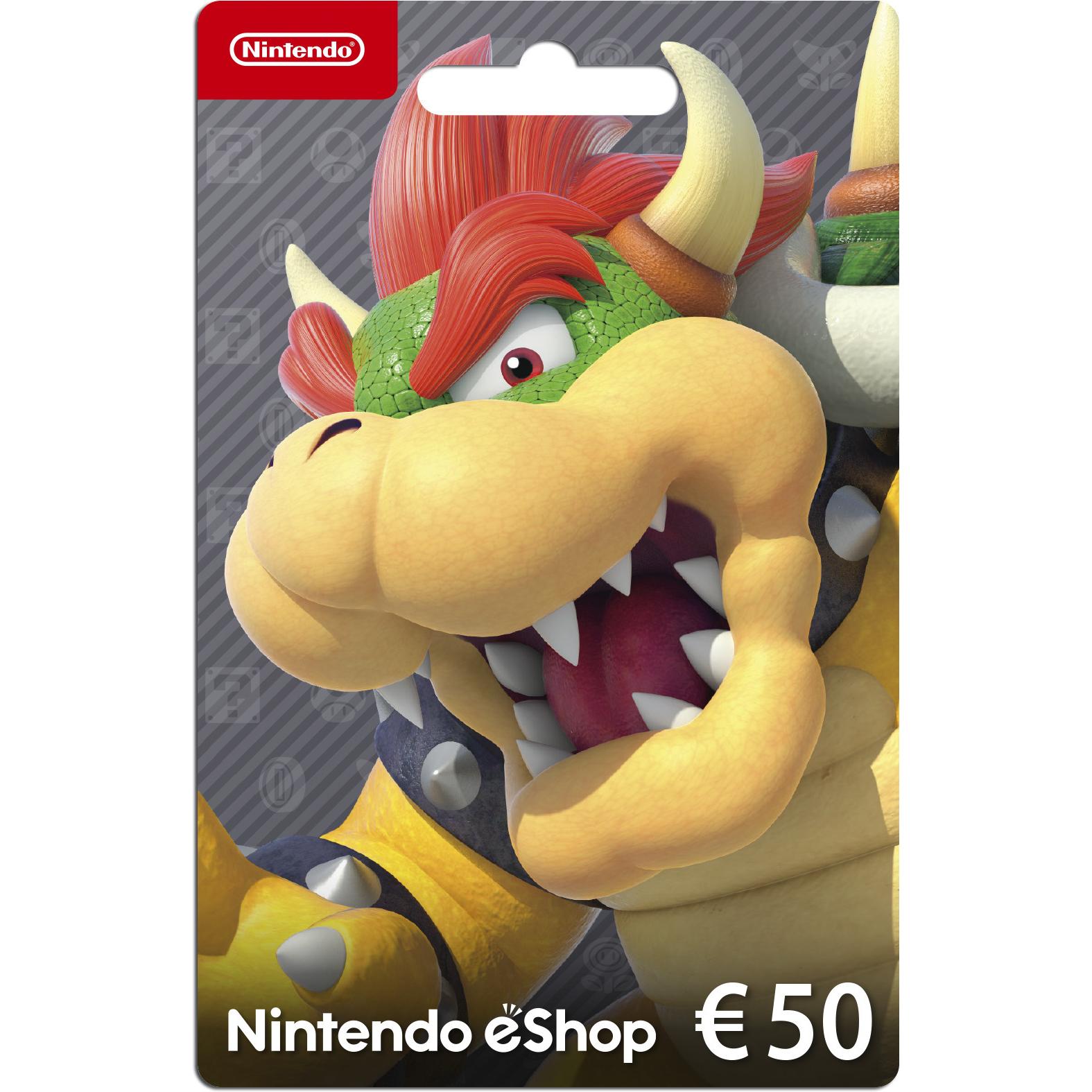 Nintendo eShop lahjakortti 50 euroa, aktivointikortti (Switch), Weiteres Gaming Zubehör