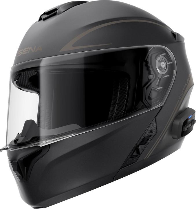 Sena OUTRUSH R - Smart Motorrad-Klapphelm (ECE22.06) - schwarz matt (S)