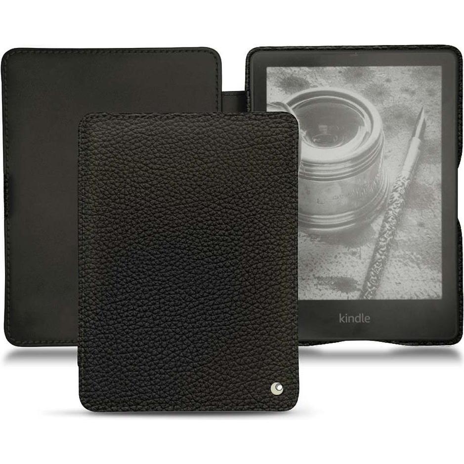 Noreve Lederschutzhülle horizontal (Kindle Papewhite (2021)), Tablet Hülle, Schwarz