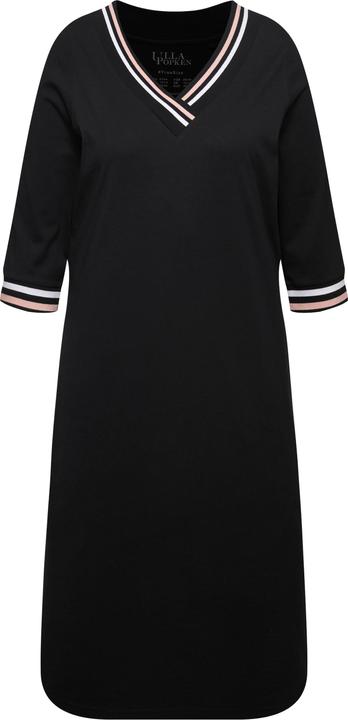 Image du produit Ulla Popken Chemise de nuit avec bordure fantaisie – col en V et manches 3/4 (50, 52)