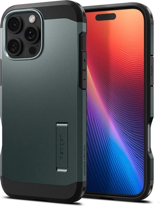 Produktbild Spigen Tough Armor MAG iPhone 16 Pro MagSafe abyss green/zielony ACS08148 (Apple iPhone 16 Pro)