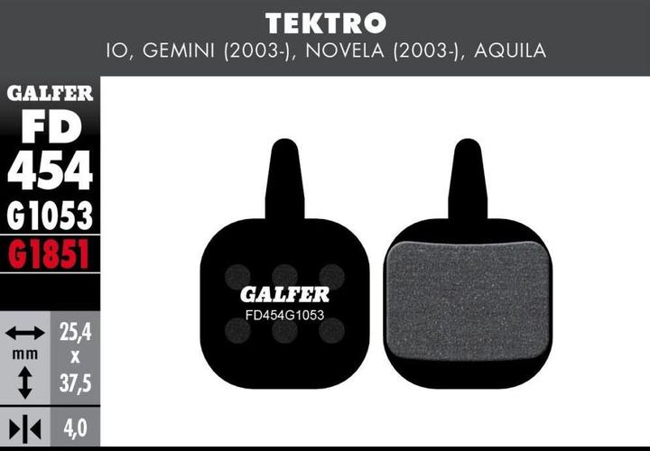 Galfer Bike Standard Bremsbeläge (Tektro)