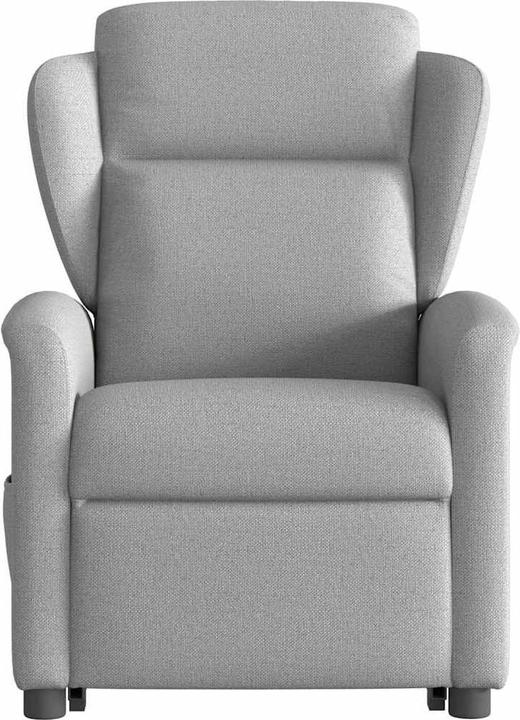 Immagine prodotto vidaXL Poltrona massaggiante con ausilio per la risalita in piedi in tessuto grigio Cloud