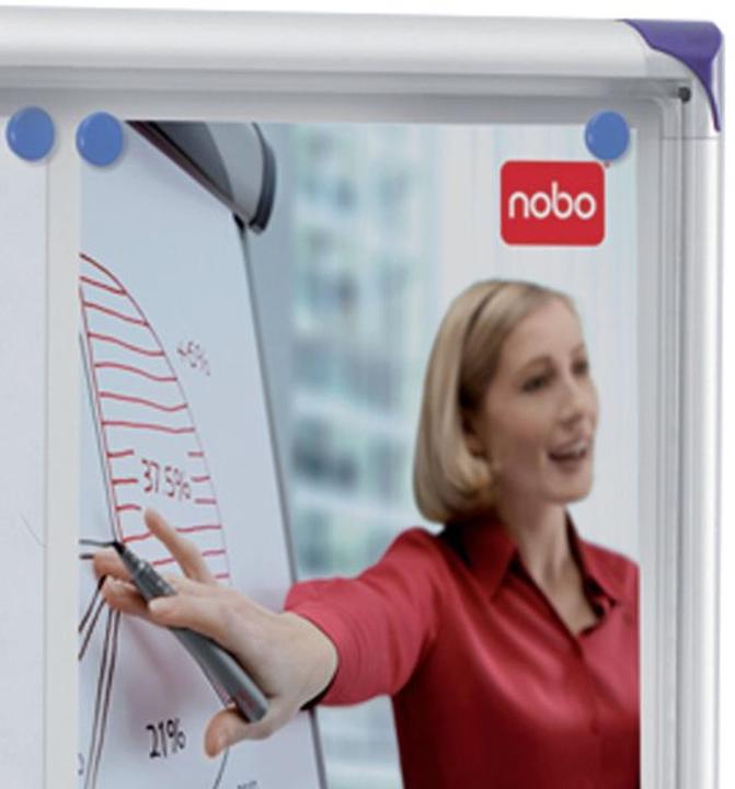 Image du produit Nobo Vitrine d'affichage extra-plate avec panneau arrière métallique
