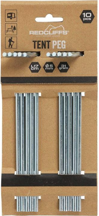 Actual product image Redcliffs Tent Pegs Iron 17cm Set 10pcs