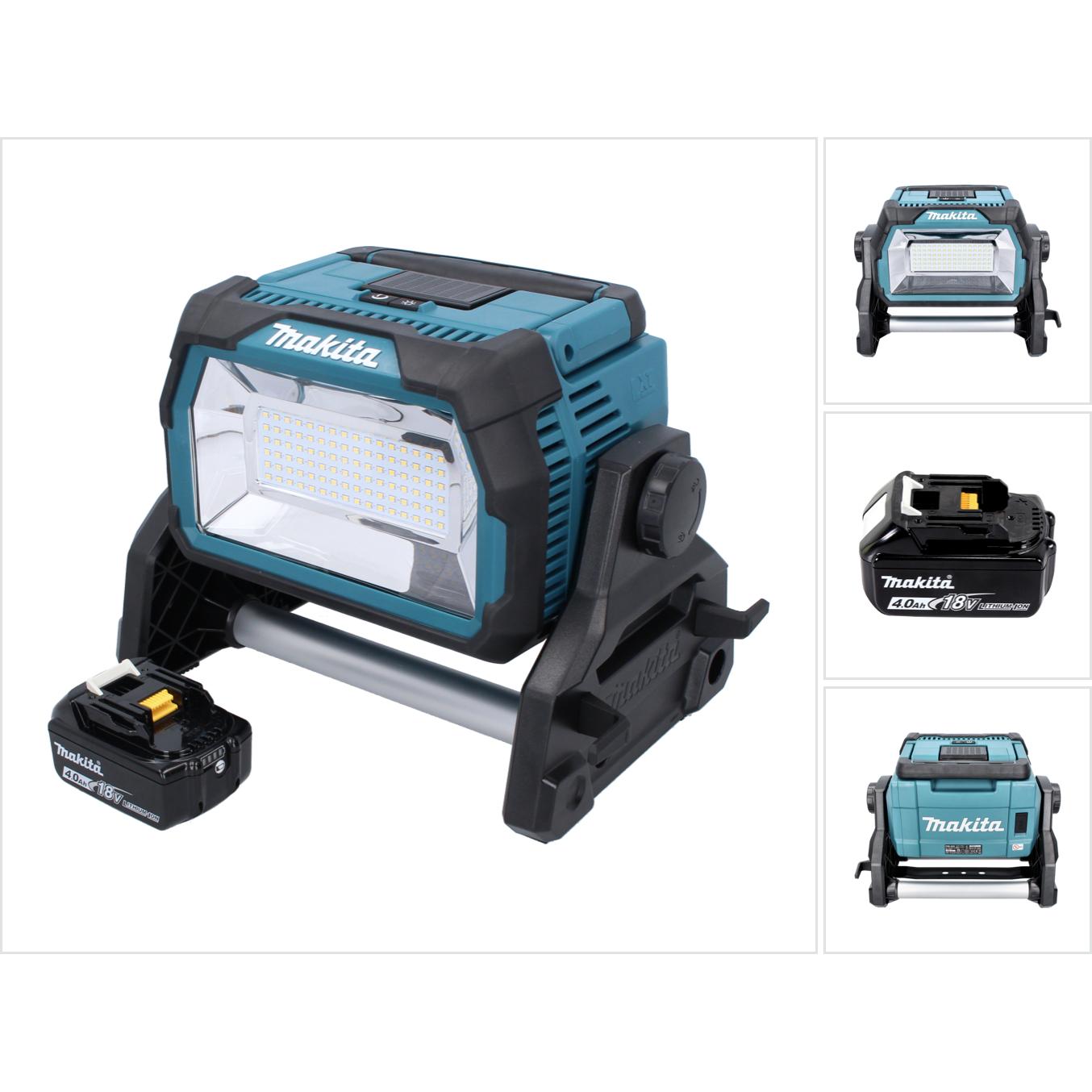 Makita, Arbeitsleuchte, DML 809 M1 Akku LED Baustrahler 18 V 10000 lm + 1x Akku 4,0 Ah - ohne Ladegerät (10000 lm)