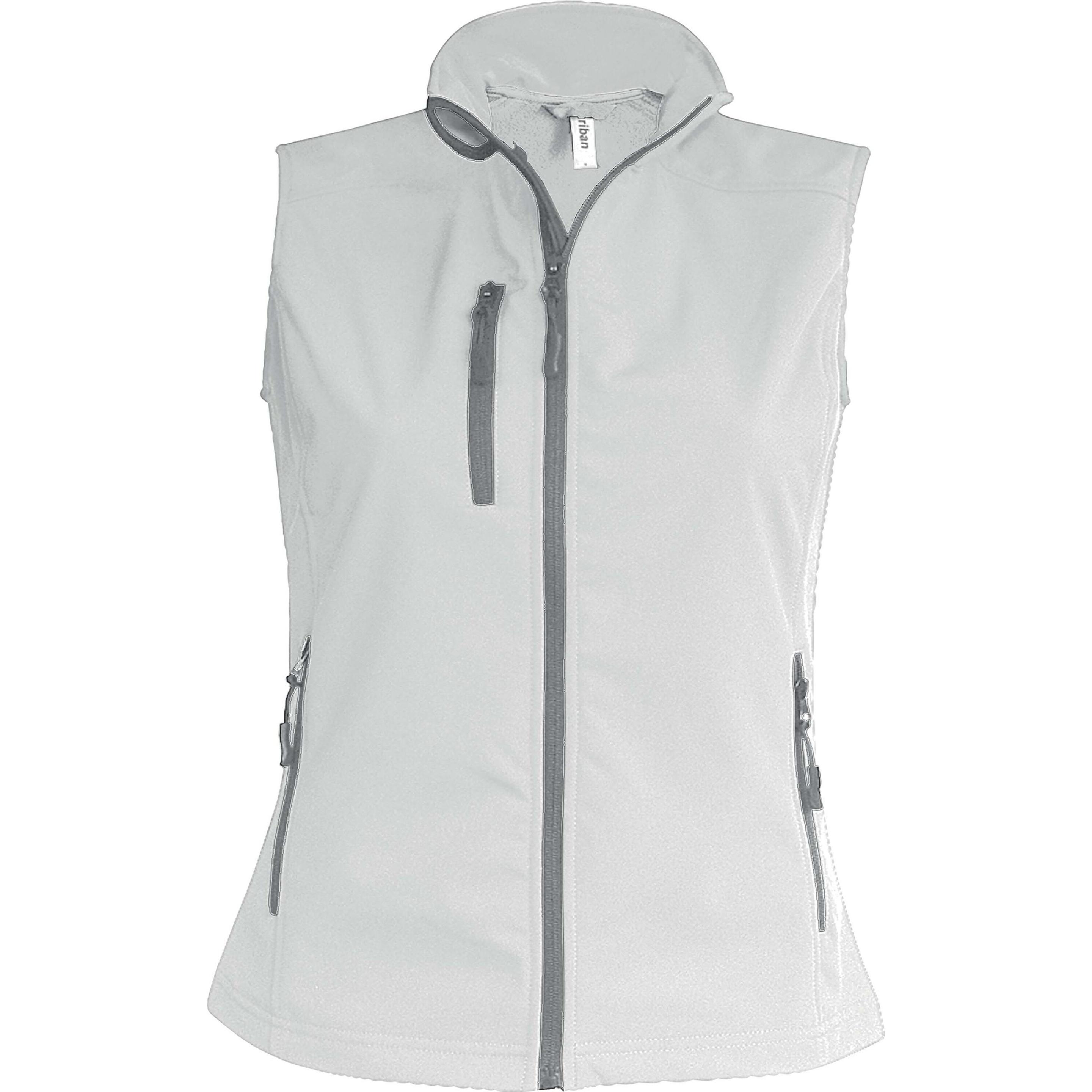 Kariban, Damen, Jacke, Sans Manche blanc (L), Weiss, L