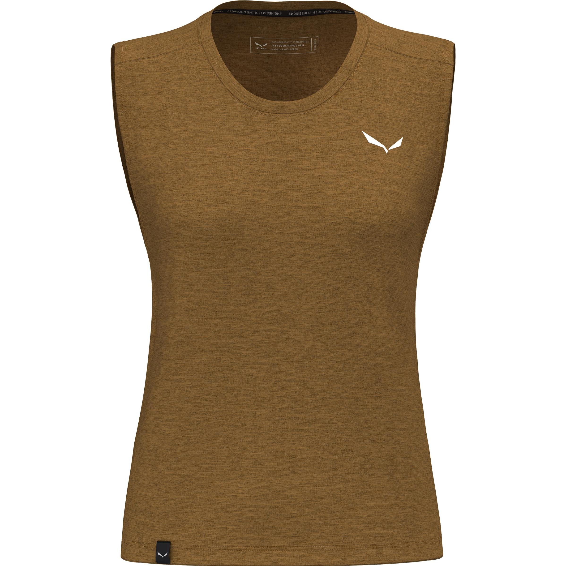 Salewa, Damen, Funktionsshirt, Eagle Minilogo Merino Tanktop Da (S), Braun, S