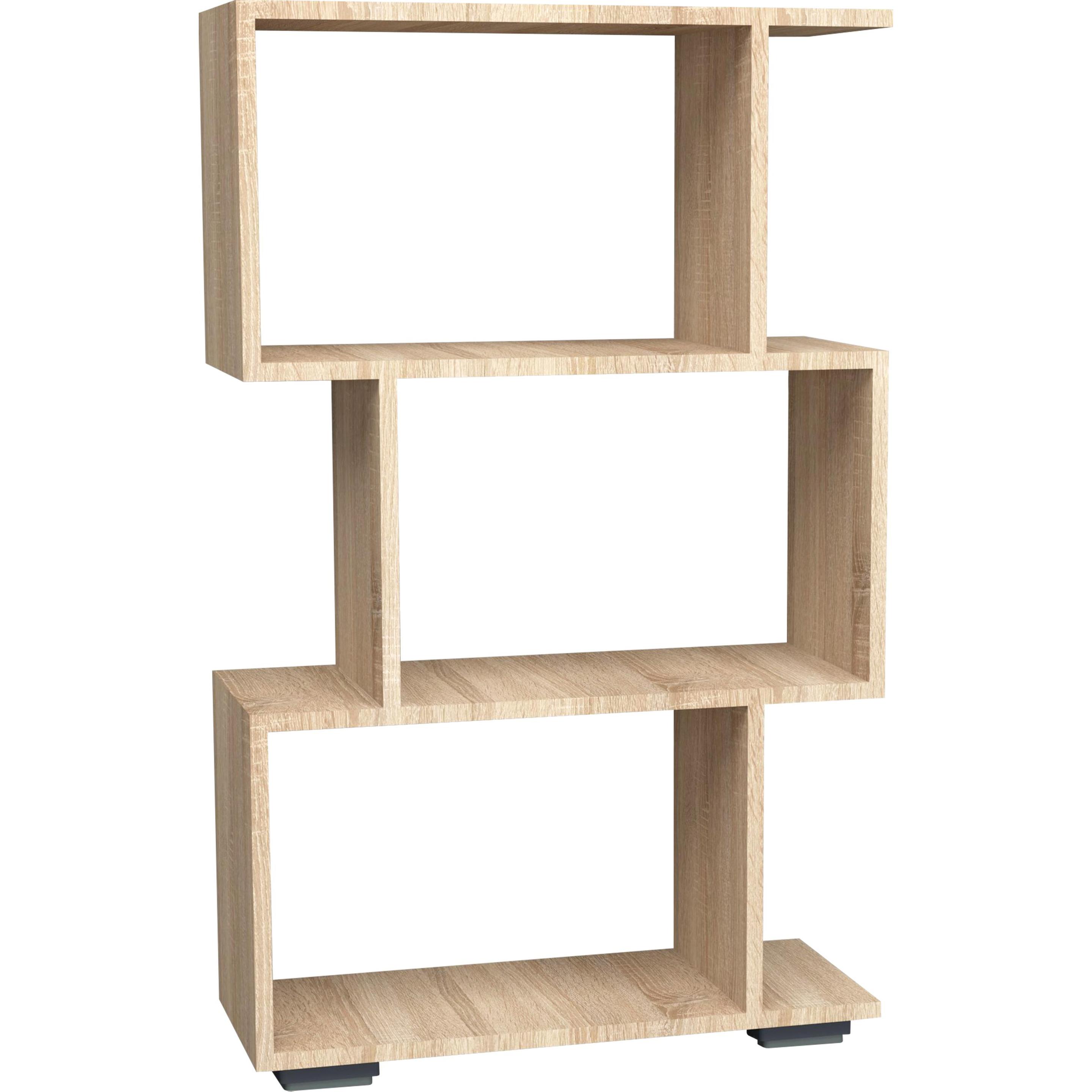 Thumbnail - VCM, Regal, Holz Raumteiler Stand Regal Bücherregal Deko Bücher Standregal Palusa M (60 x 24 x 97 cm)