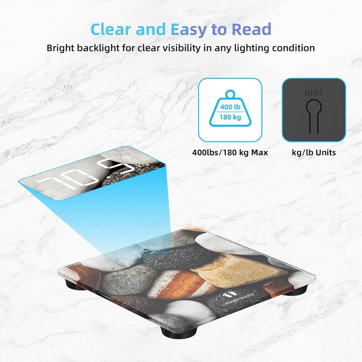 Actual product image Healthkeep Digitale Personenwaage mit LED-Anzeige (180 kg)