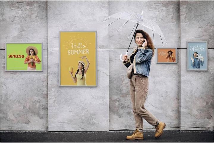 Actual product image Durable Klapprahmen Aluminium OUTDOOR A2