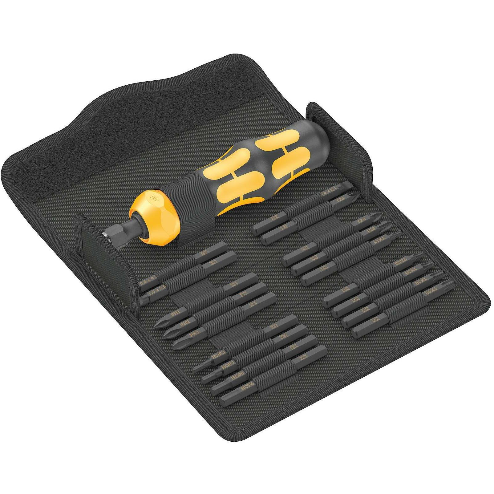 Wera, Schraubenzieher, Kraftform Kompakt 900 Set 1 (Phillipps-Kreuzschlitz (PH), Pin-torx, Schlitz, Innensechskant, Pozi...