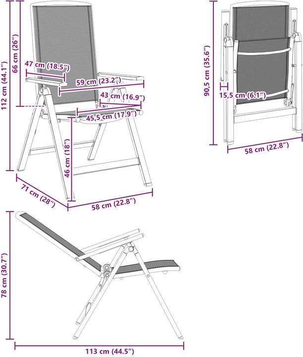 Immagine prodotto vidaXL Klappsessel