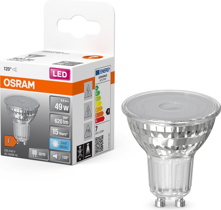 Actual product image Osram Star Par 16 (GU10, 6.90 W, 620 lm, 1 x, F)