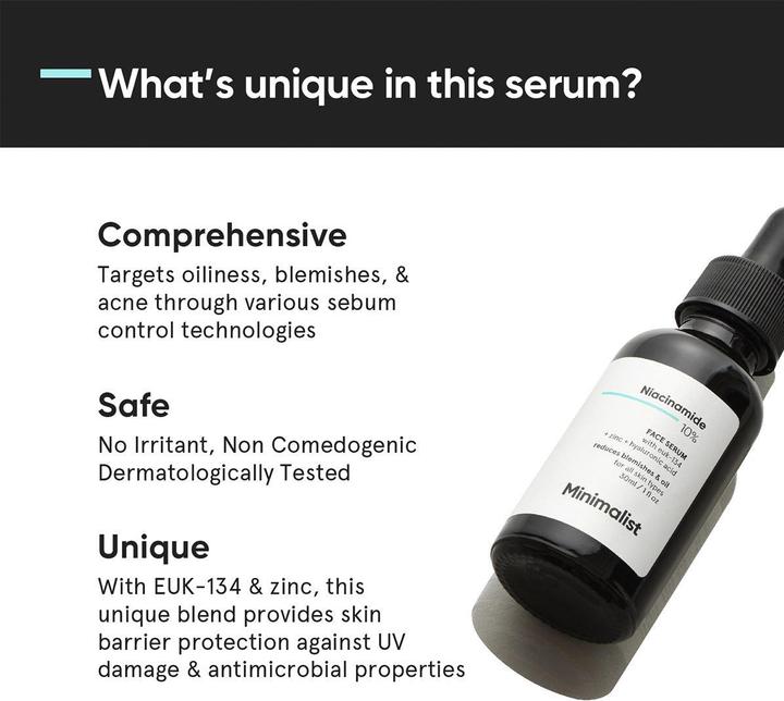 Actual product image Minimalist Niacinamide 10% (30 ml)