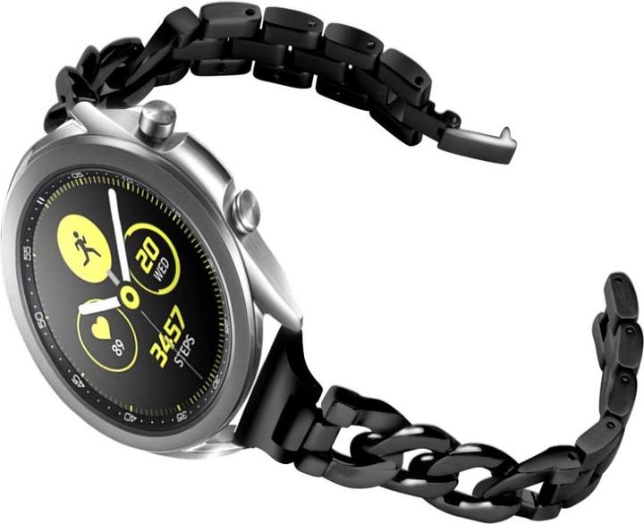 Produktbild Cover-Discount 20mm Edelstahl Armband schwarz (20 mm, Edelstahl)