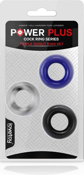 Produktbild Lovetoy 3er-Pack Penisring Power Plus