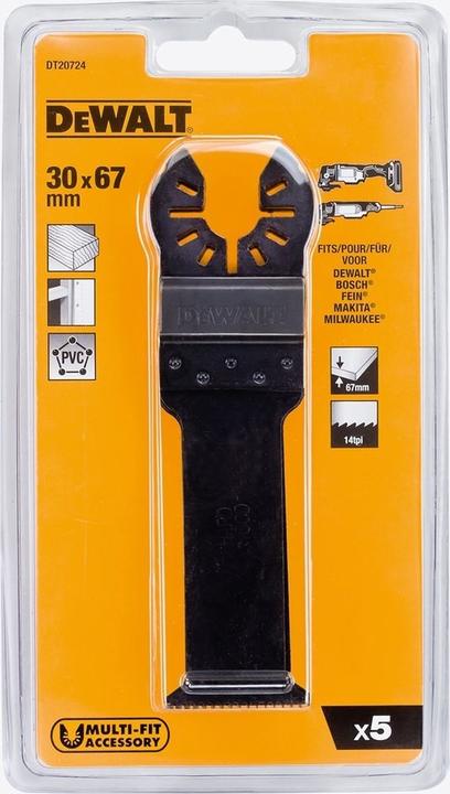 Actual product image DeWalt DT20724QZ Multifunction Tool Accessories Saw Blade