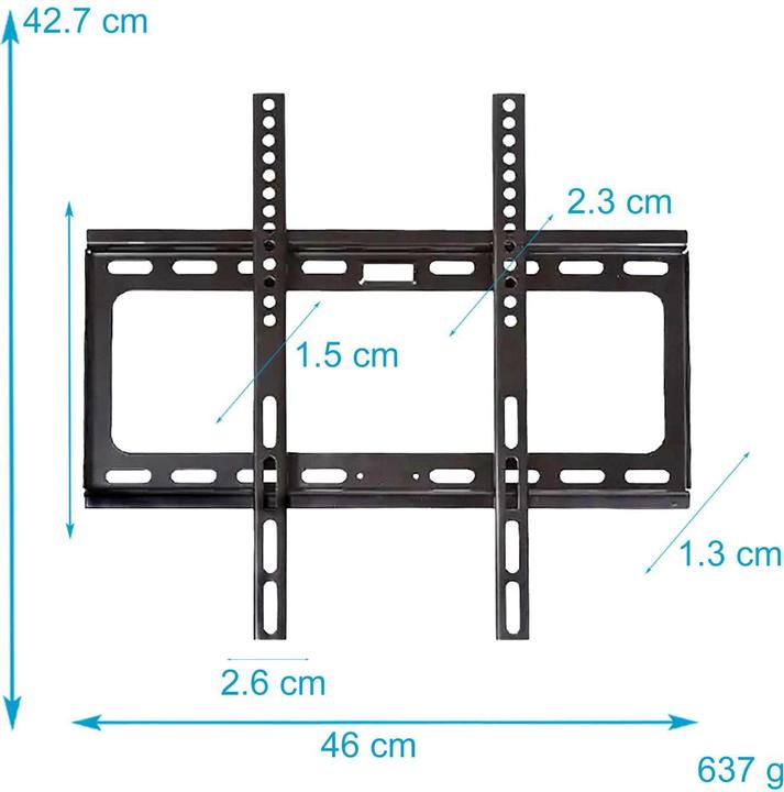 Actual product image Intirilife TV wall bracket (Wall, 65", 50 kg)
