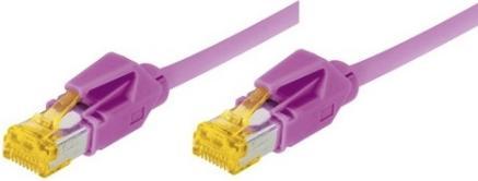 Image du produit Tecline Câble patch S/FTP, PiMF, Cat 6a, violet érica, 1,5 m Pour 10 Gigabit/s, sans halogène, avec câble (S/FTP, CAT6a, 1.50 m)