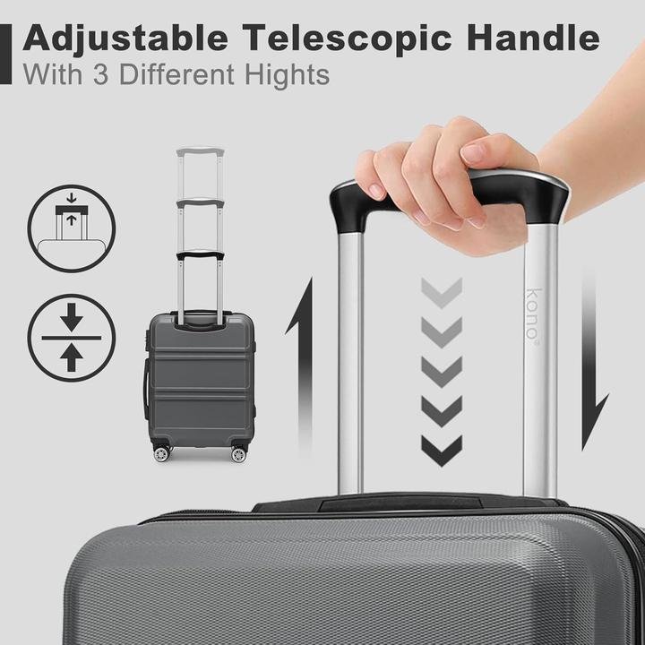 Produktbild Kono Handgepäckkoffer mit TSA-Schloss (34 l)