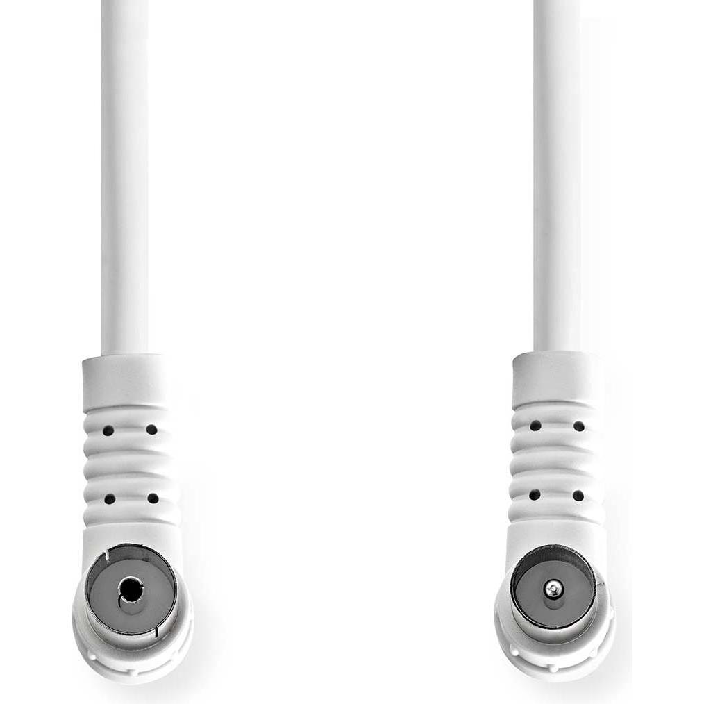 Nedis Koaxial Kabel IEC (Coax) Stecker IEC (Coax) Buchse Vernickelt 120 dB 75 Ohm 4-fach (75 dB, Antennenkabel), Antenne...