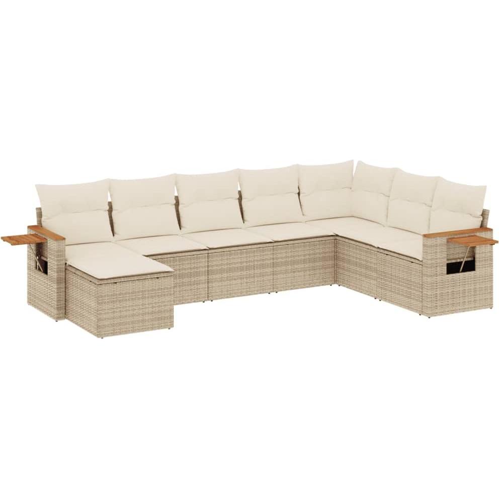 VidaXL, Gartenlounge, 10-tlg. Garten-Lounge-Set mit Kissen