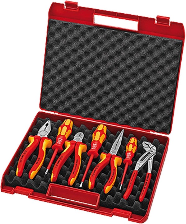 Image du produit Knipex Coffret d'outils RED Électro Set 2 (7 pièces)