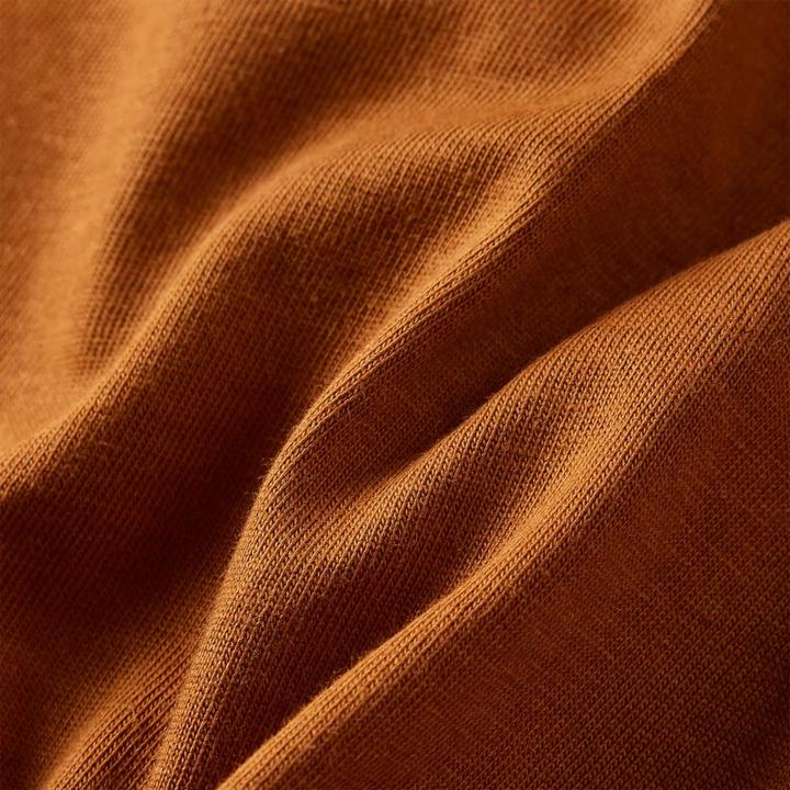 Immagine prodotto vidaXL Camicia a maniche lunghe per bambini Cognac 92,Materiale: 100 (92)
