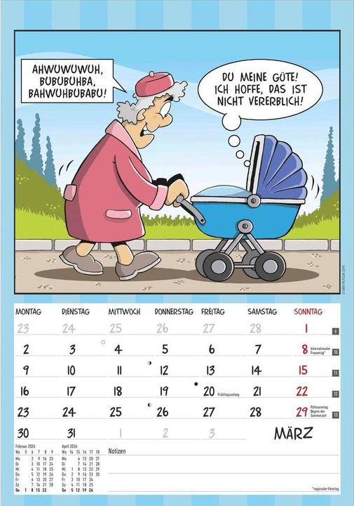Image du produit Alpha Edition Der Rentner-Kalender 2026 - Bild-Kalender 23,7x34 cm - mit lustigen Cartoons - Humor-Kalender - (23.7 x 34 cm, Couverture rigide, Allemand)