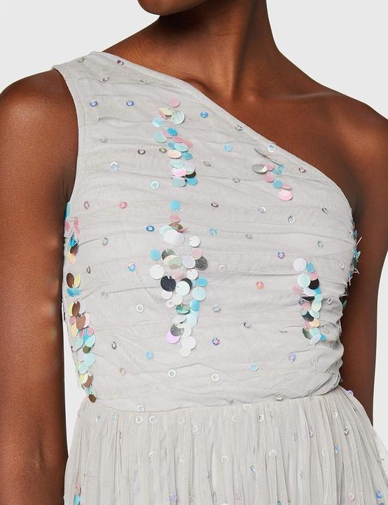 Image du produit Frock and Frill Abito da Cocktail con Spalla Scoperta e Perline (40)