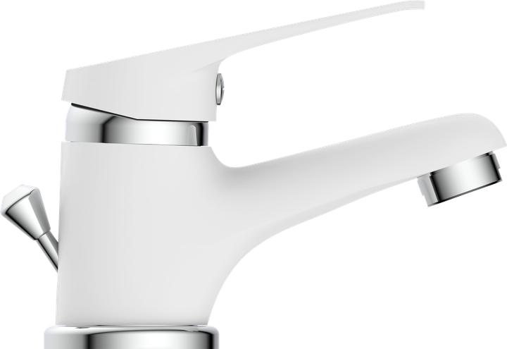 Produktbild Eisl Wasserhahn Bad SPEED Waschtischarmatur Weiss Chrom Einhebelmischer Mischbatterie NI075SCR-W