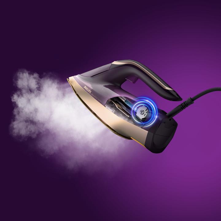Actual product image Philips DST8040/30 iron Steam iron SteamGlide Elite soleplate Lilac (3000 W, 260 g/min)