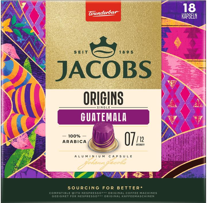 Jacobs Kaffeekapseln NKK Single Origins Guatemala 18 Stück (18 x Port.)