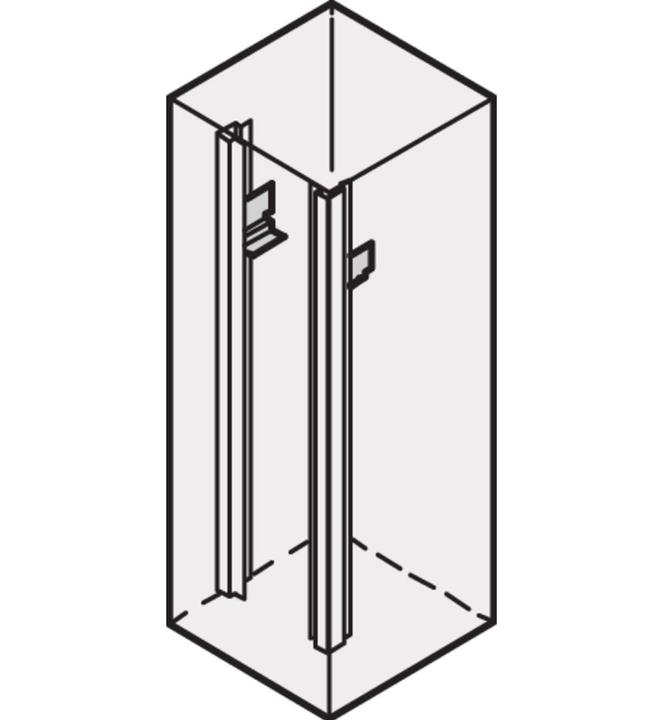 Actual product image Schroff Novastar short glide rail 15KG (2pcs)