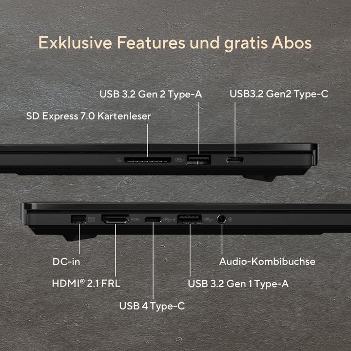 Actual product image ASUS ProArt P16 R9 HX 370 32 2 5080 H7606WW-SE028X W11P (15.98", AMD Ryzen AI 9 HX 370, 32.77 GB, 2000 GB, DE)
