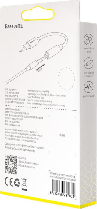 Productafbeelding Baseus L54 (USB Type C, 3,5 mm aansluiting)