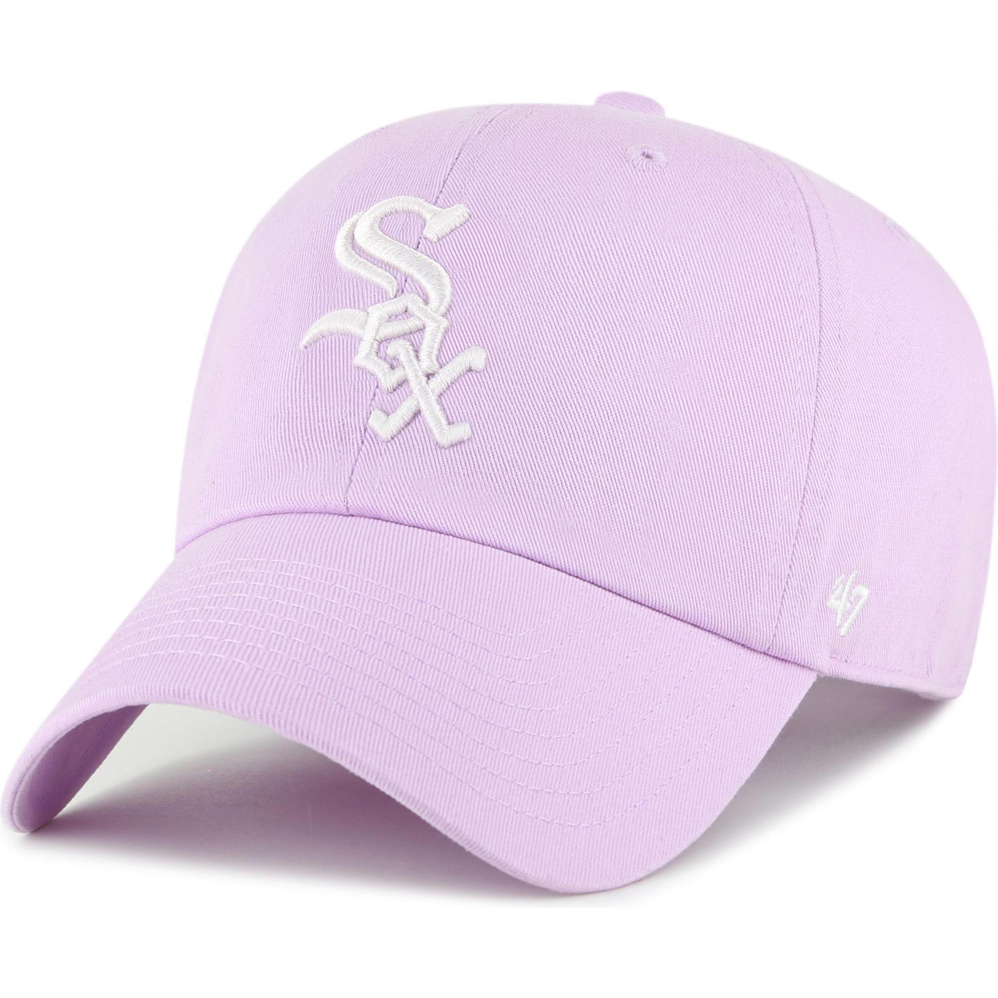 47 Brand, Herren, Cap, Strapback Cap - CLEAN UP Chicago White Sox cosmos, Violett, (One Size)