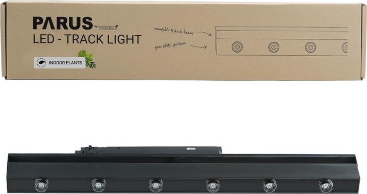 Parus by Venso Grow Light Track Lights 60cm schwarz, Abstrahlwinkel 90° (LED, 245 V)