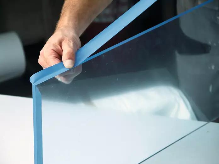 Actual product image tesa Blue crepe 4308 blue 25mm x 50 metres (25 mm)