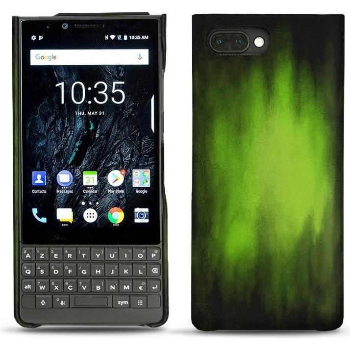 Noreve Lederschutzhülle (Blackberry KEY2), Smartphone Hülle, Grün