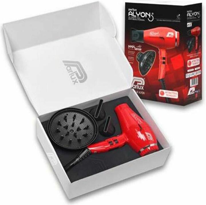 Immagine prodotto Parlux Asciugacapelli Alyon Ionic, rosso con Magic Sense