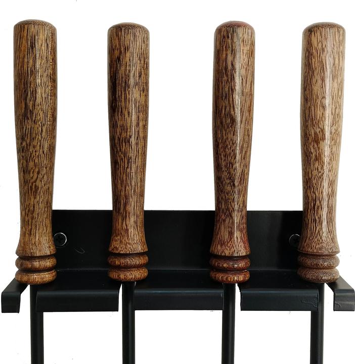 Immagine prodotto Relaxdays 5-teiliges Kaminbesteck Set Wandmontage