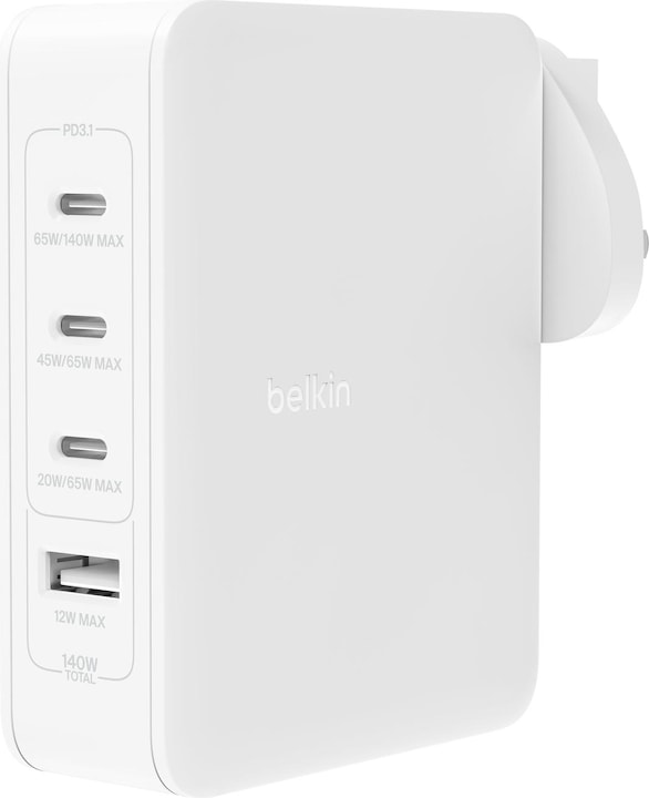 Actual product image Belkin Boost Charge Pro 4-Port GaN Charger (140 W)