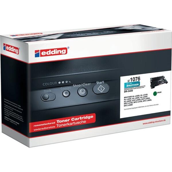 Edding, Toner, EDD-1076 tamburo nero sostituisce brother DR-3400 (18-1076)