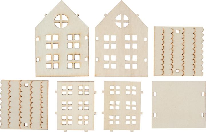 Immagine prodotto VBS Kit di costruzioni in legno "Casetta", 4 pezzi