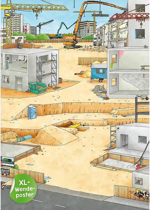 Produktbild Mein XL Sticker-Poster Baustelle (250 Sticker)