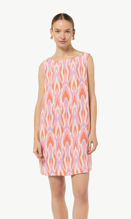 Image du produit Comma Kleid Gemustertes Crêpekleid ohne Ärmel (36)