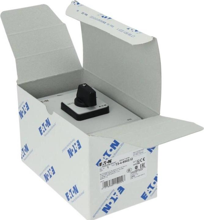 Actual product image Eaton T3-4-8902/I2 Change-over switch 32A 215224 Aufb. Cont:8 60° rast. w.0-St. No.8902