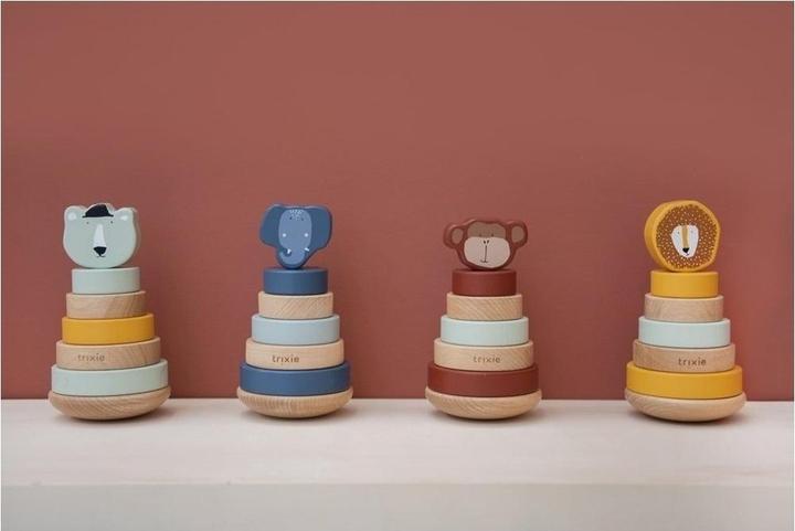 Actual product image Trixie Baby Wood stacking toy